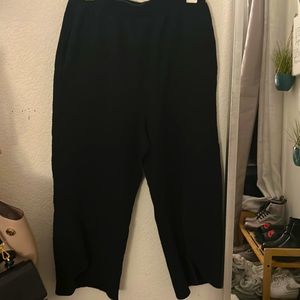 Comfy wide leg pants can be worn to do yoga